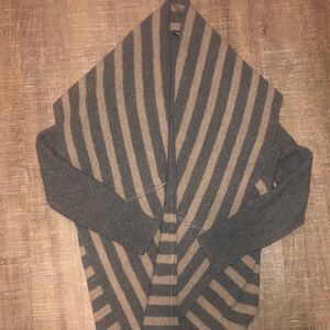 Splendid grey and cream stripe cardigan
